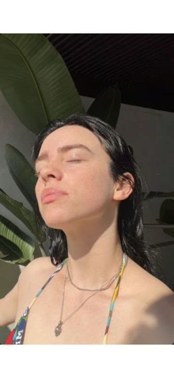 billie eilish hot pics|Billie Eilish Wore a Pink String Bikini in Summer Photo Dump